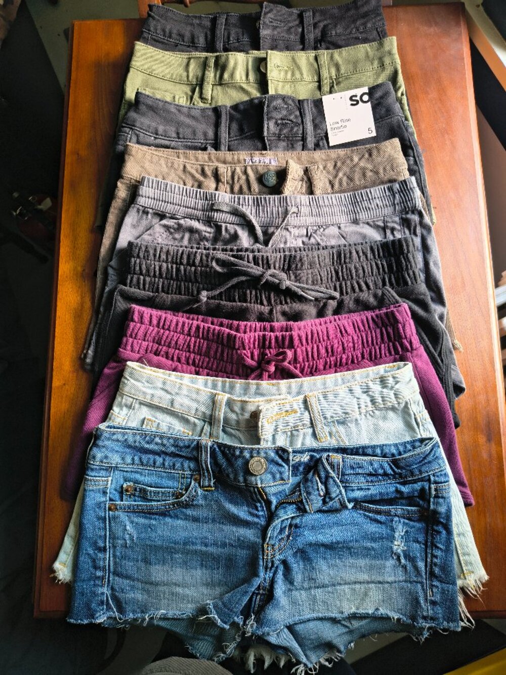 Y2K Low rise shorts bundle - American Eagle, Pink VS, H&M, Shein, SO - Small 0-5